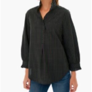 S Tuckernuck Green Plaid Teagan Popover Shirt.
